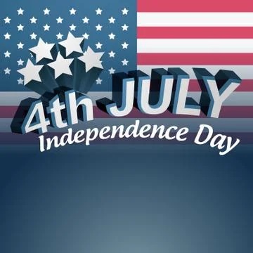 4th of july design Illustrazione stock