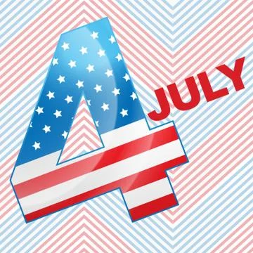 4th of july design Stock Illustration