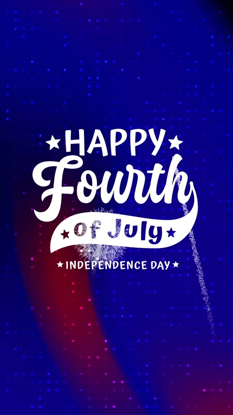 4th of july festive graphic for independence day Stock Footage 333741972