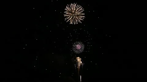 4th of July  Fireworks Display Stock Footage 11319712