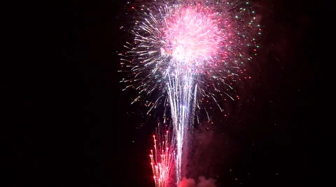 4th of July Fireworks Stock Footage 39962834