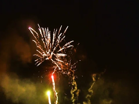 4th of July Fireworks Stock Footage 80381307