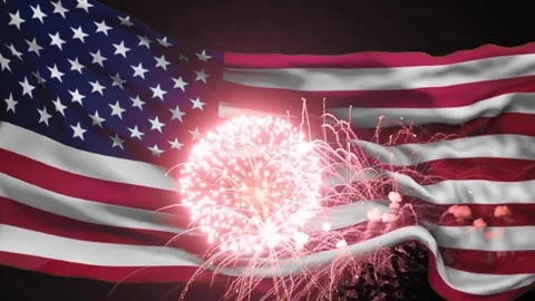 4th of july fireworks Stock Footage 111591926