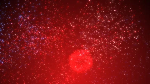 4th of July Fireworks Loopable Background Stock Footage 65432841