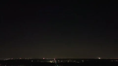 4th of July fireworks at night Stock Footage 313128583