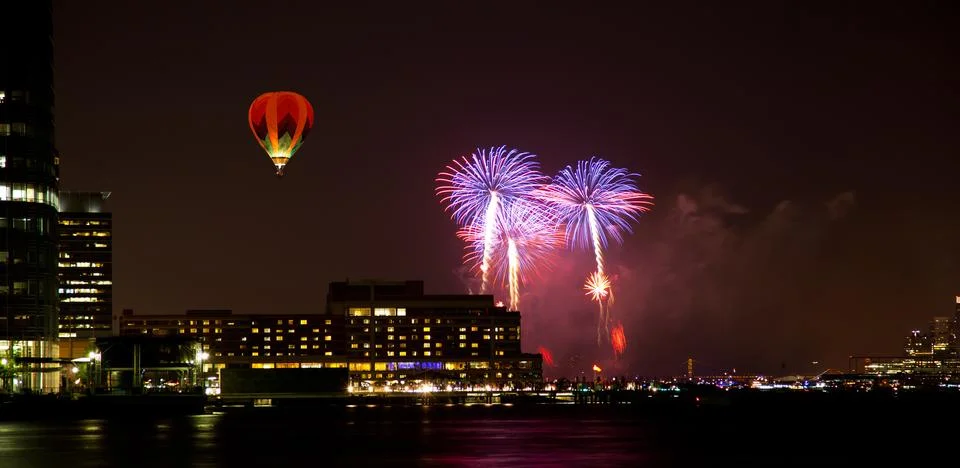 4th of July fireworks 스톡 사진