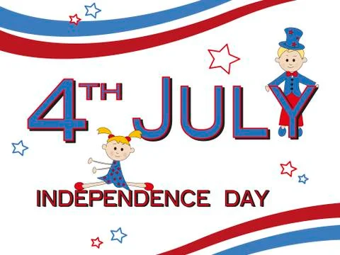 4th july Stock Illustration