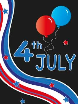 4th july Stock Illustration