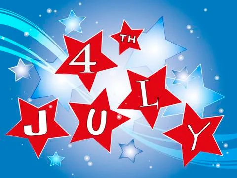 4th july Stock Illustration