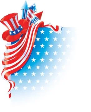 4th july Stock Illustration