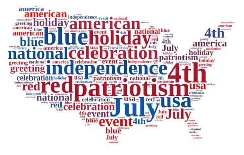 4th July. Stock Illustration