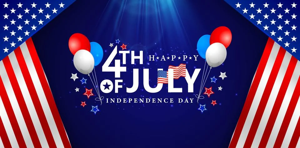 4th july Illustrazione stock