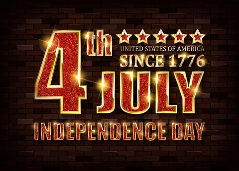 The 4th of July. Stock Illustration
