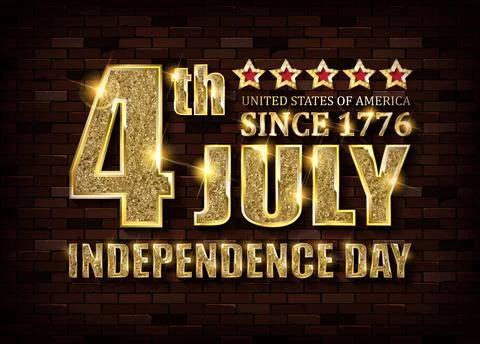 The 4th of July. Stock Illustration