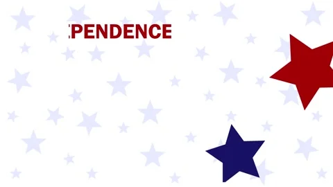 4th of July Independence Day animation. Animation of Independence Day on Stock Footage 131077267