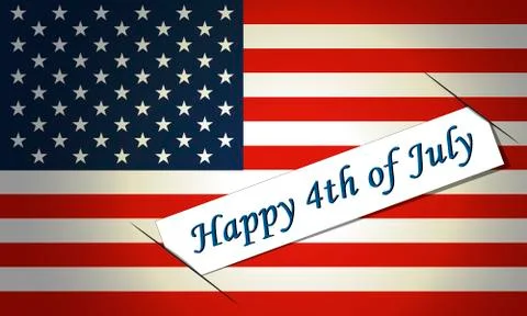 4th of July Independence day background Stock Illustration