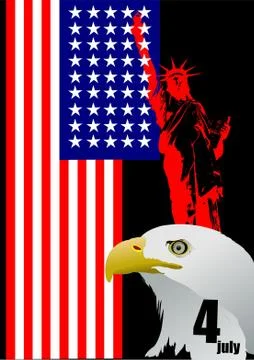 4th July  Independence day Stock Illustration