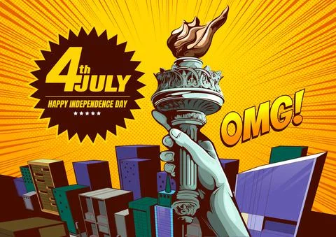 4th july independence day Stock-Illustration