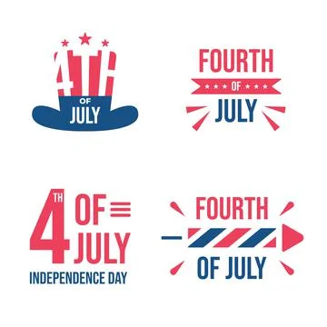 4th of July Independence Day theme label vector illustration for USA Independ Illustration