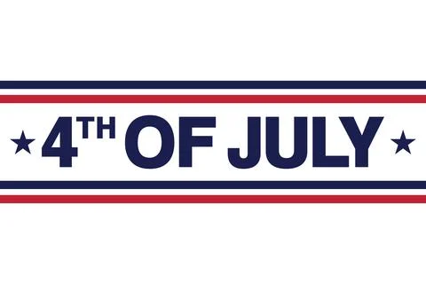 4th of July. Independence Day. Vector illustration. Holiday poster. Stock-Illustration