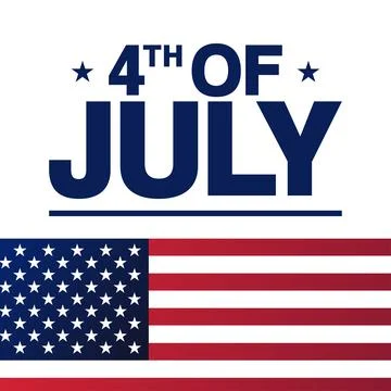 4th of July. Independence Day. Vector illustration. Holiday poster. 스톡 일러스트