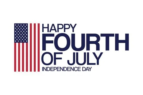4th of July. Independence Day. Vector illustration. Holiday poster. Illustrazione stock
