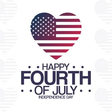 4th of July. Independence Day. Vector illustration. Holiday poster. Stock-Illustration