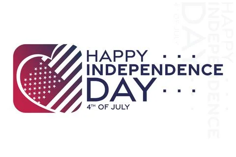 4th of July. Independence Day. Vector illustration. Holiday poster. Illustrazione stock