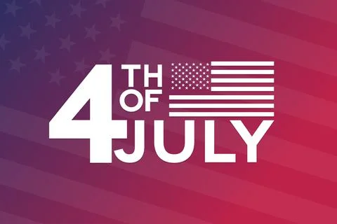 4th of July. Independence Day. Vector illustration. Holiday poster. Stock Illustration
