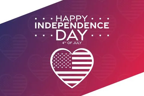 4th of July. Independence Day. Vector illustration. Holiday poster. Stock Illustration