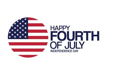 4th of July. Independence Day. Vector illustration. Holiday poster. Stock-Illustration