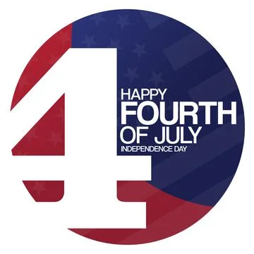 4th of July. Independence Day. Vector illustration. Holiday poster. Stock Illustration