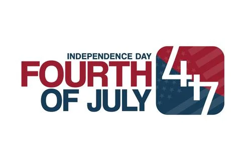 4th of July. Independence Day. Vector illustration. Holiday poster. Illustrazione stock