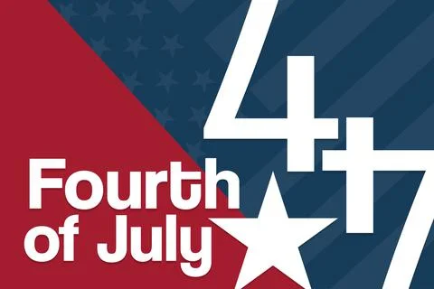 4th of July. Independence Day. Vector illustration. Holiday poster. Illustrazione stock