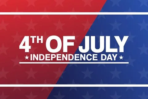 4th of July. Independence Day. Vector illustration. Holiday poster. Stock-Illustration