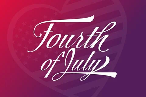 4th of July. Independence Day. Vector illustration. Holiday poster. Stock Illustration