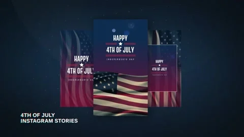 4th of July Instagram Stories After Effects stock