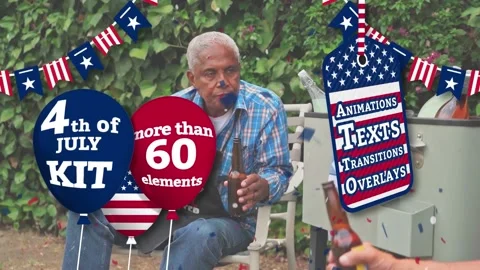 4th of July Kit After Effects stock