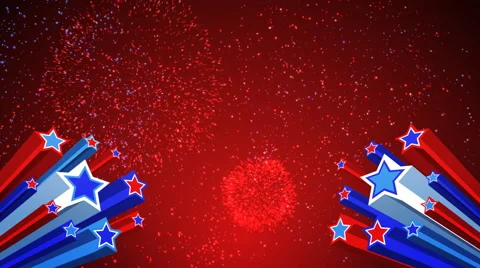 4th of July Loopable Background Video stock 65433319