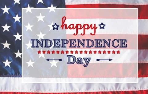4th of July message Stock Photos