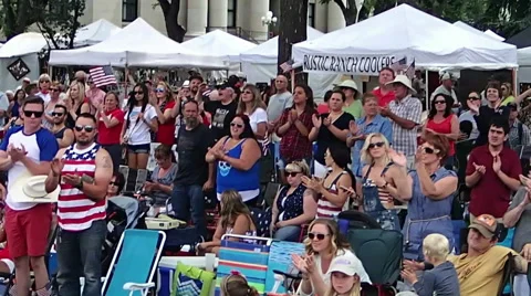 4th of July Parade From the Float Stock Footage 51911805