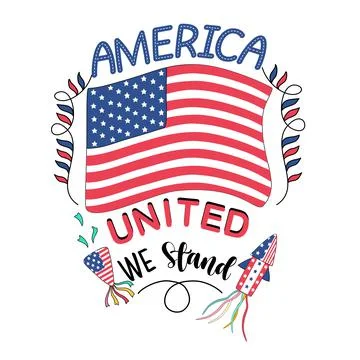 4th of July Quotes  Stock Illustration