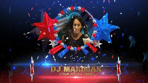 4Th of July Stars Memories Stock After Effects