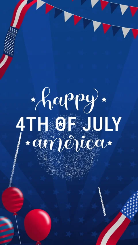 4th of july text for festive celebrations Stock Footage 336416316