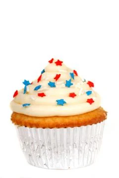 4th of july theme cupcake Stock Photos