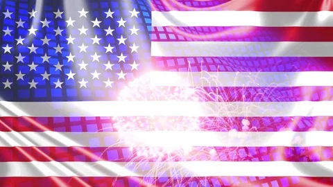 4th of july USA  background Stock Footage 91212755