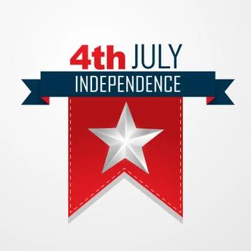 4th of july vector Illustrazione stock