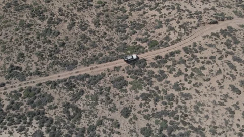4wd Driving Through Outback Sandy Bush Scrub Off Road Western Australia Vidéo 276441411