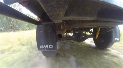 4wd Underside Shot Video stock 46727176