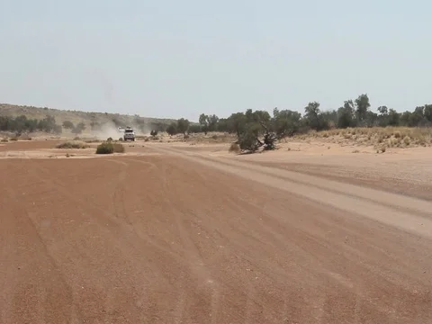 4WDS DESERT TAG A LONG Stock Footage 100411287